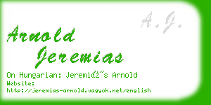 arnold jeremias business card